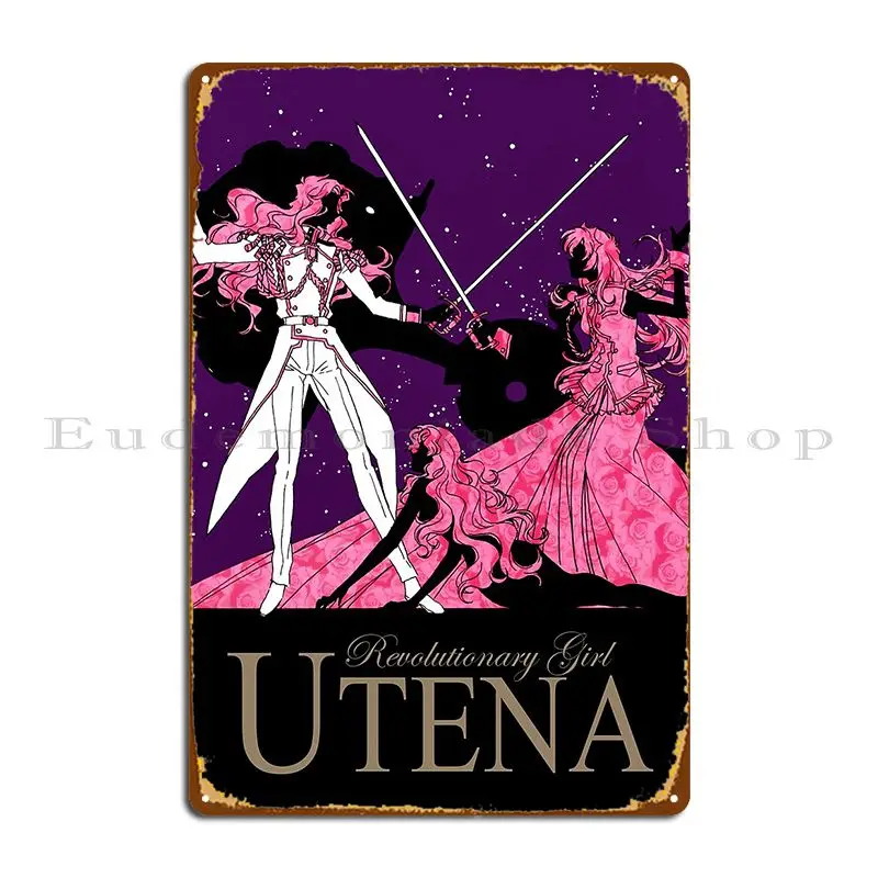 

Sh%C5%8djo Kakumei Utena Metal Signs Plates Club Wall Mural Garage Printed Tin Sign Poster