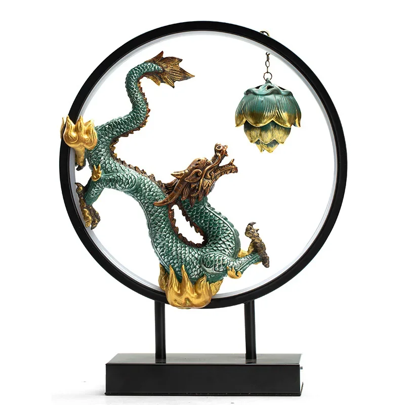 

Ywbeyond Home Decor Wholesale Aroma Incense Aromatherapy Dragon LED Light Lamp Ceramic Incense Burner Waterfall