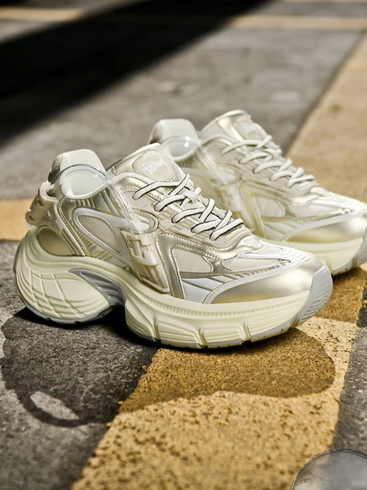 Comfortable Chunky-Soled Sports Casual Shoes Outdoor Walking Shoes Height-Enhancing Athletic Footwear Unisex Sports Shoes