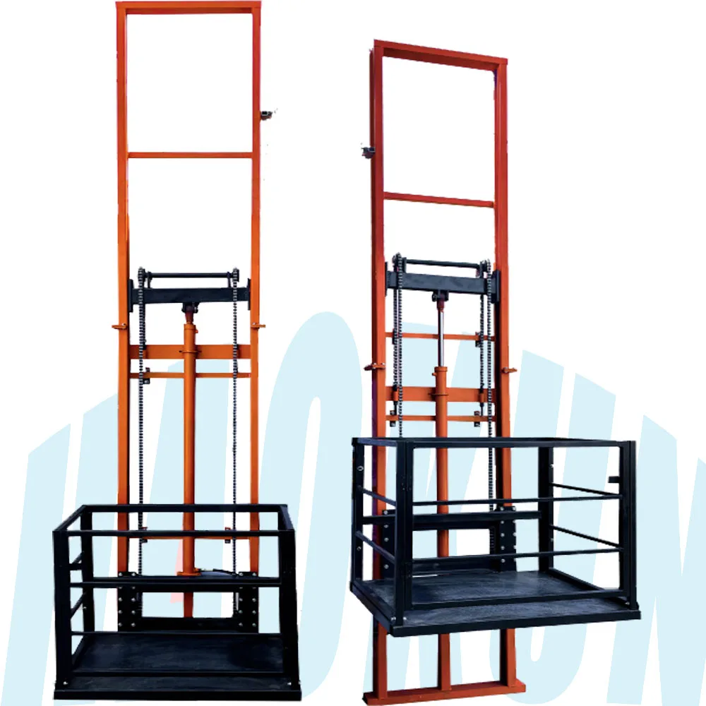 Price 1ton 2ton 3ton hydraulic small cargo lift Customized Lifter elevator