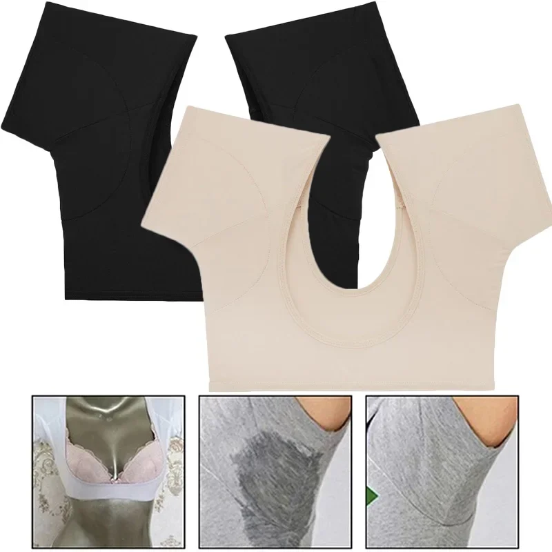 T-shirt Sweat Pads Underarm Sweat Vest For Women Girls Armpit Perspiration Guards Sweats Proof Shirt Washable Sweat Protector