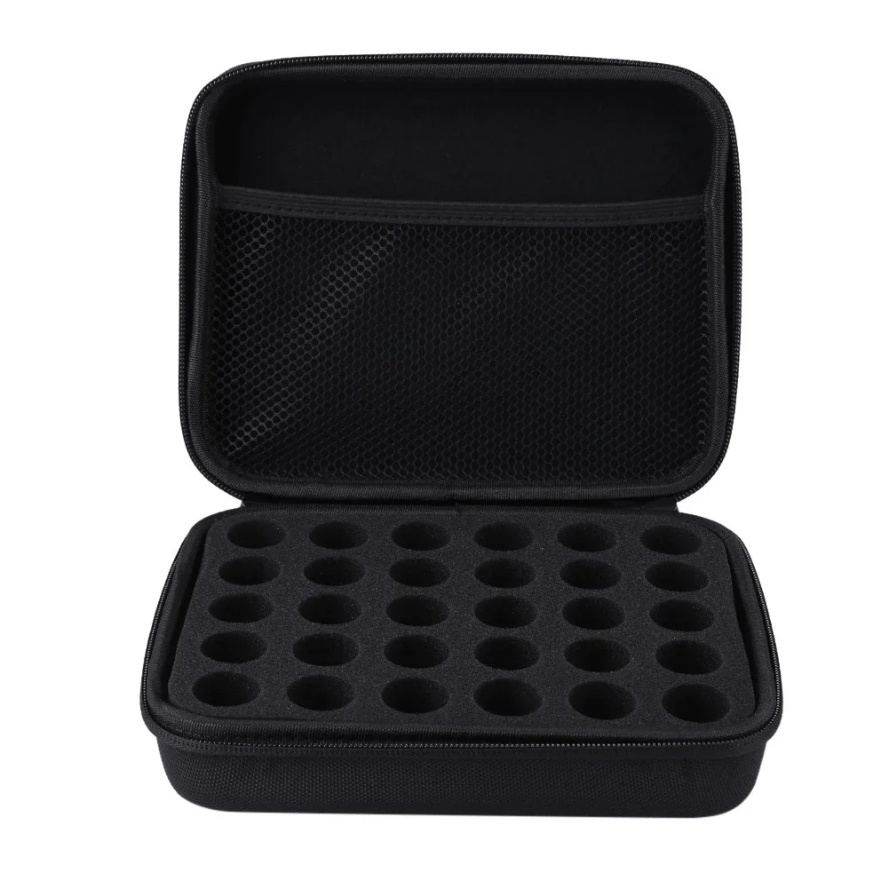 

30 Bottles Perfume Oil Storage Case 5ML/10ML/15ML Nail Polish Storage Bag Shockproof Portable Aromatic Oil Carrying Case