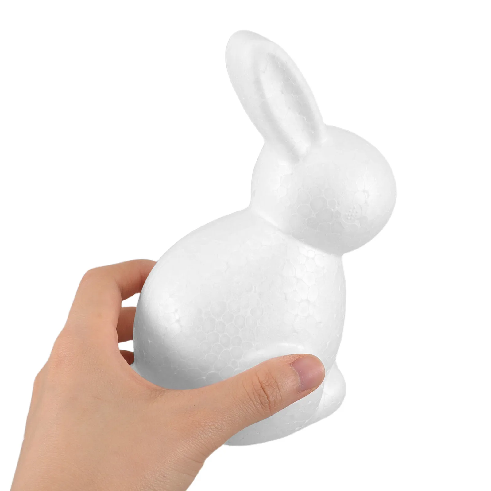 

4Pcs White Foam Rabbit Figures Polystyrene Bunny Shapes 17Cm DIY Easter Birthday Wedding Party Centerpieces Craft Decoration