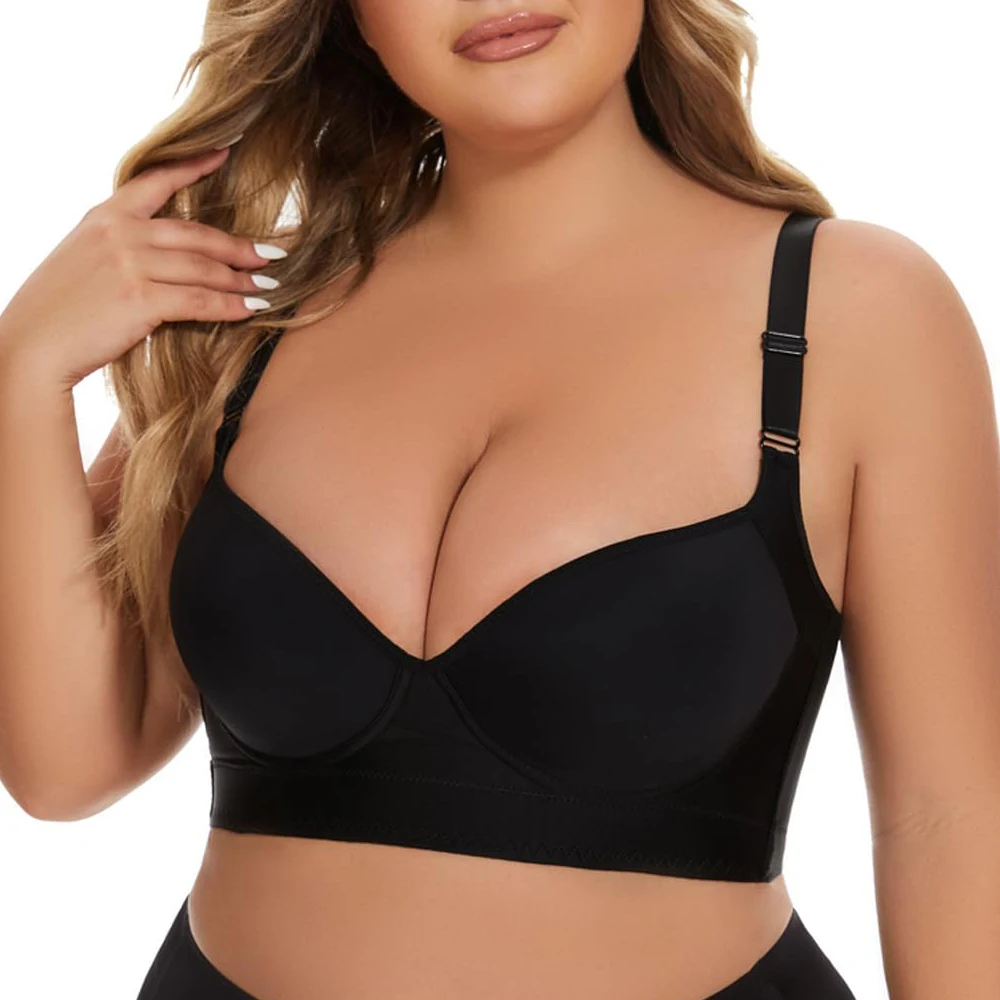 4xl 5xl 6xl Plus Size Bh \'S Voor Vrouwen Big Busted Met Draad Gewatteerde Big Size Bh Balconette Push-Up Bh Brede Zijband Rugsteun