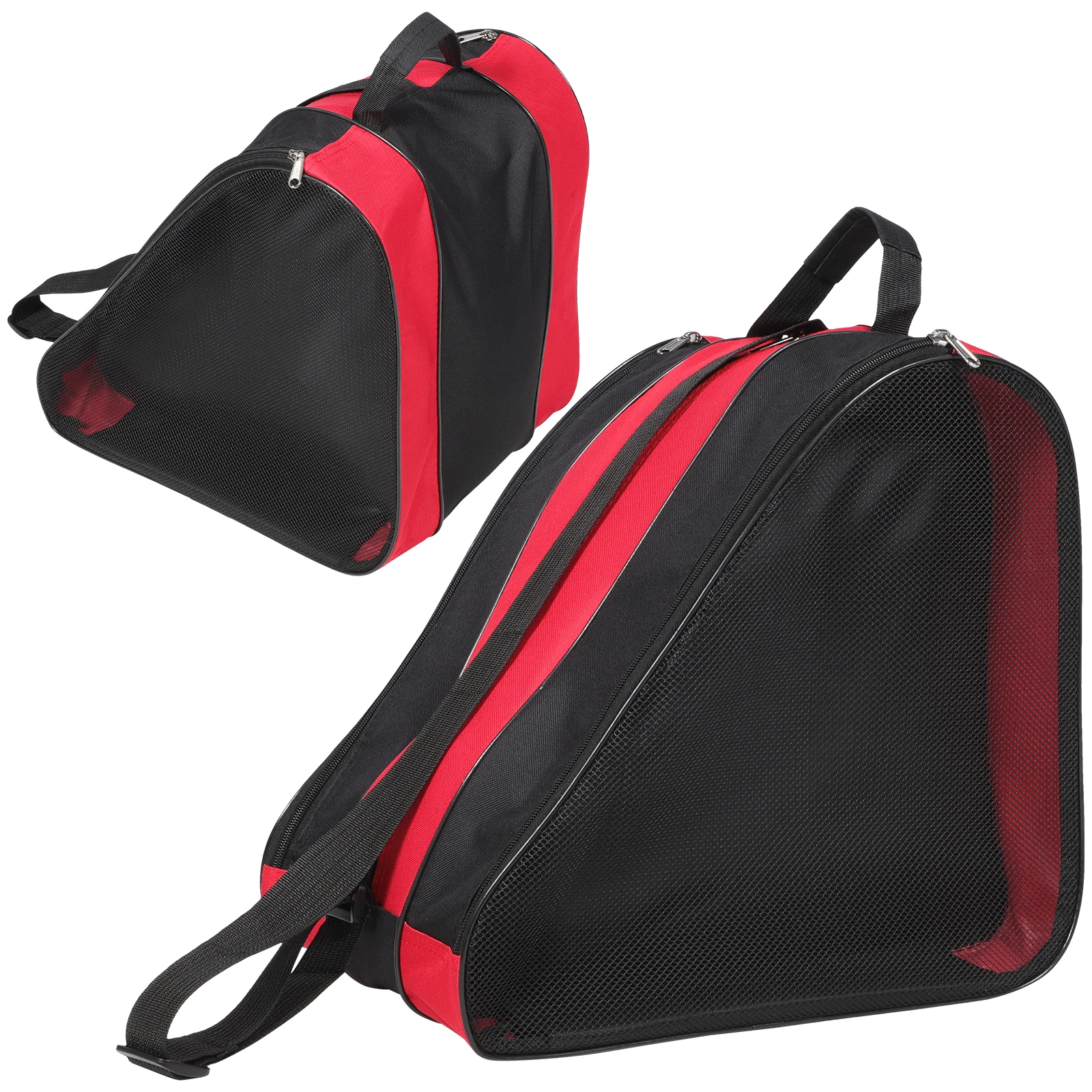 

2 Pcs Skate Skates Storage Case Bag Kids Ice Skates Storage Inline Oxford Cloth Portable Shoe Case Zipper Container