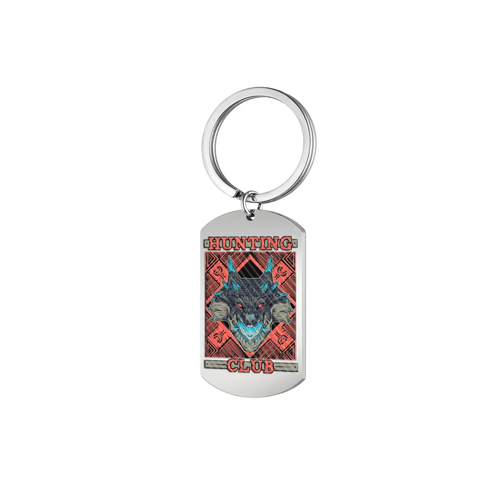 Anime Monster Hunter Tri Dragon Cosplay Metal Alloy Key Chain Keychain Pendant Prop Accessories Gift