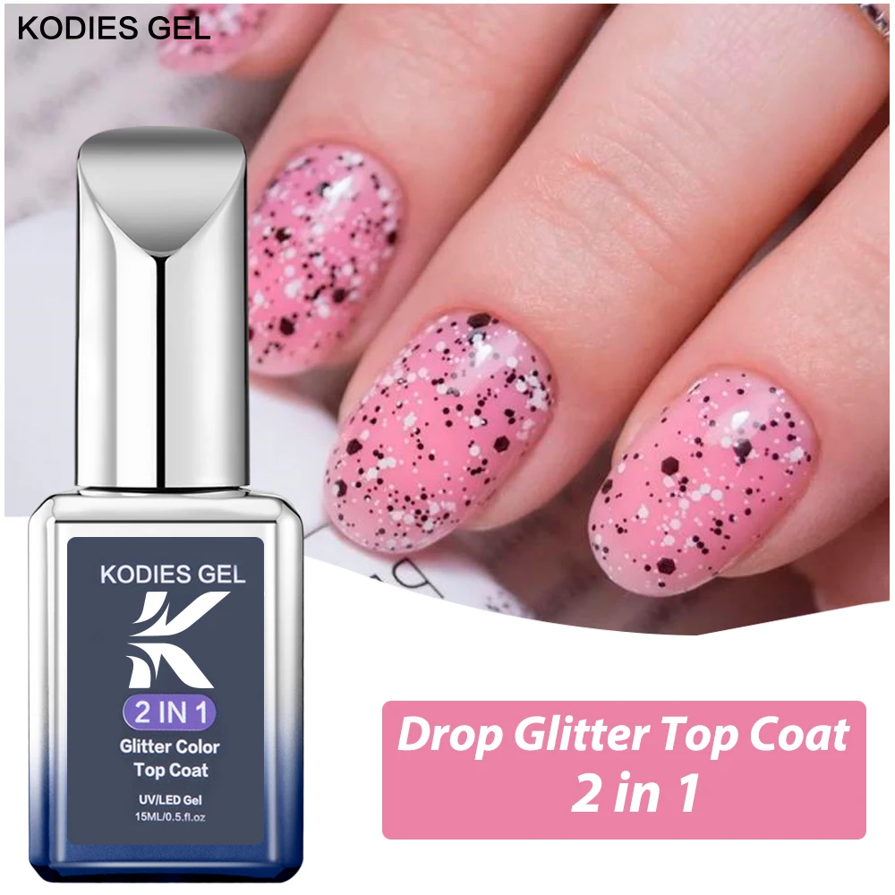 KODIES GEL Super Base Coat Ultra-sticky Base Gel Nail Polish 15ml Clear Strong Semi Permanent UV/LED Top Coat Gel Hybrid Varnish image 3