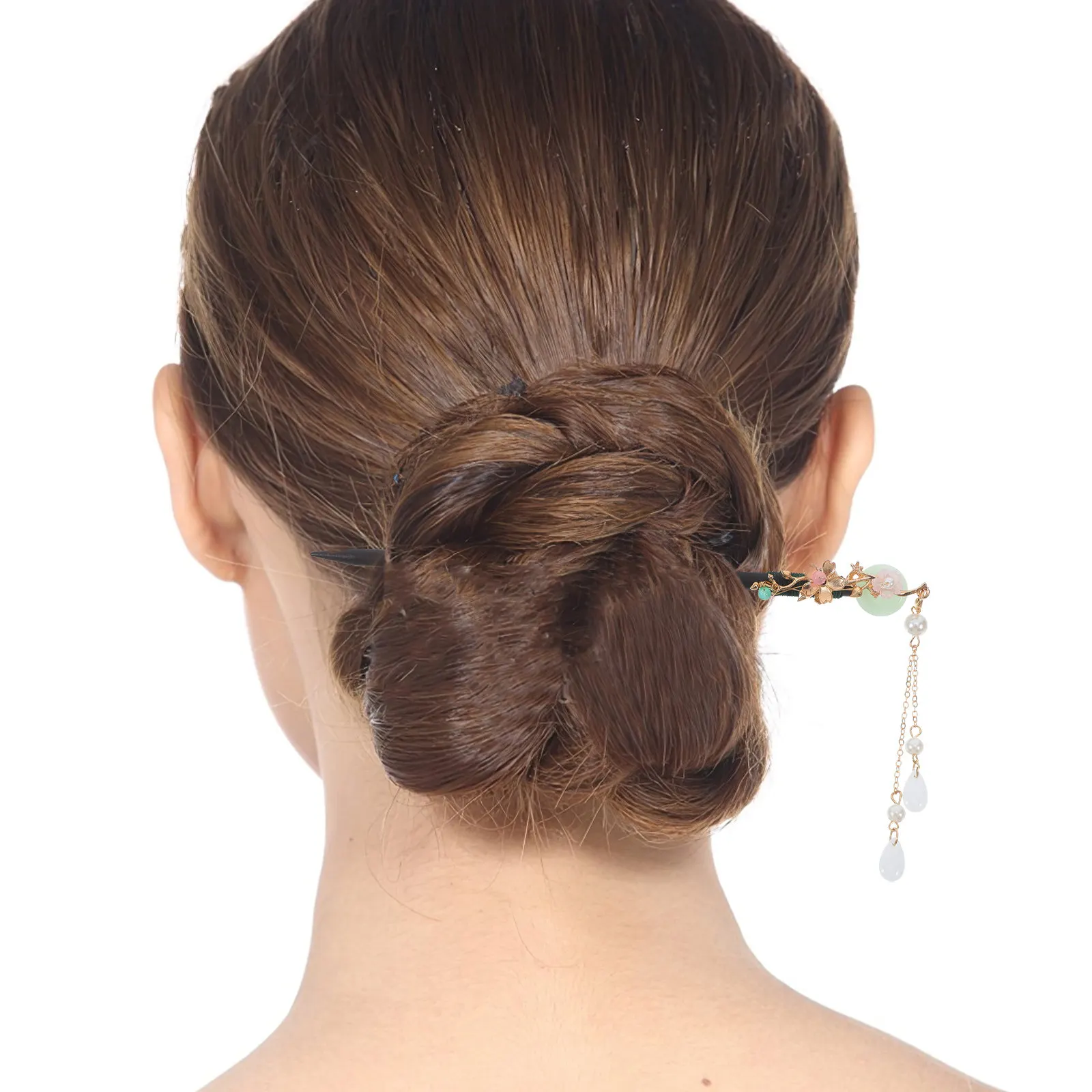 

4Pcs Chinese Tassel Hairpin Vintage Hanfu Hair Stick for Women Traditional Accessories Wood Hairpins Elegant Hair Styling