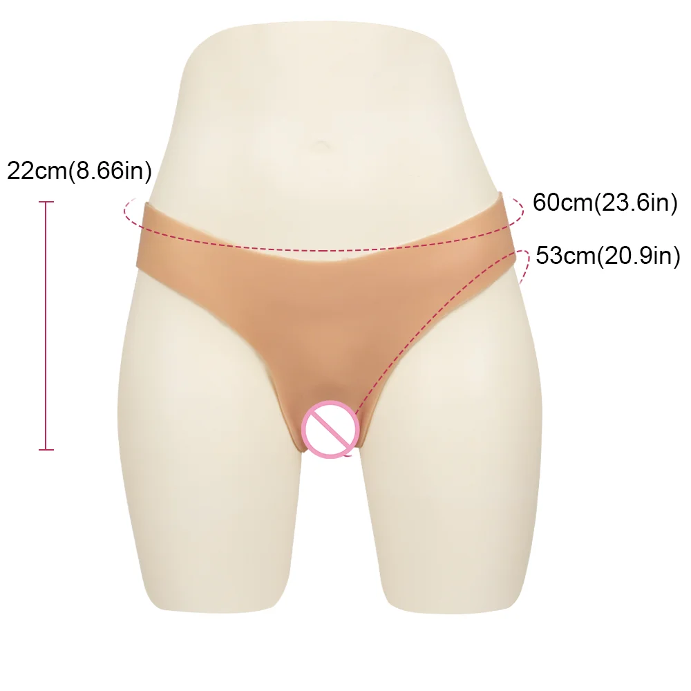 KnowU Realistic Silicone Vagina Pant for Men Artificial Vaginas Underwear for Sissy Drag Queen COSPLAY COSTUM Pussy Briefs