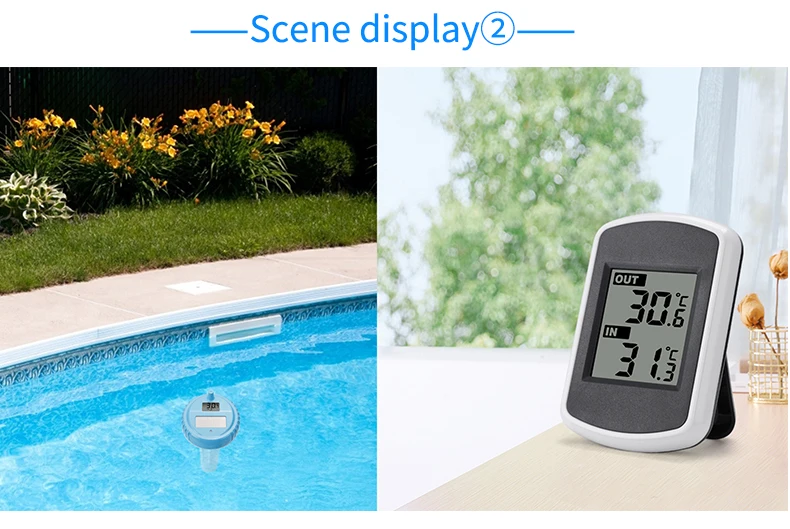 ميزان حرارة رقمي لاسلكي عالي الجودة مع إنذار OEM تصميم بلاستيكي قابل للتخصيص خيار رخيص بالجملة #4