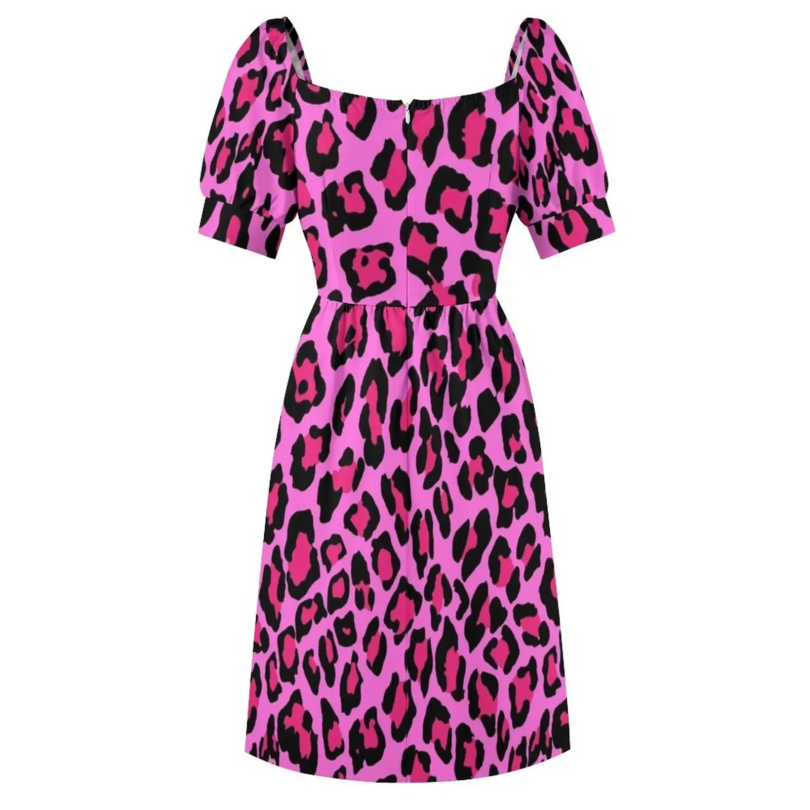 Hot Pink Leopard Print Sleeveless Dress dresses korean style summer women's dress 2025 Summer skirt Women's dresses Dress