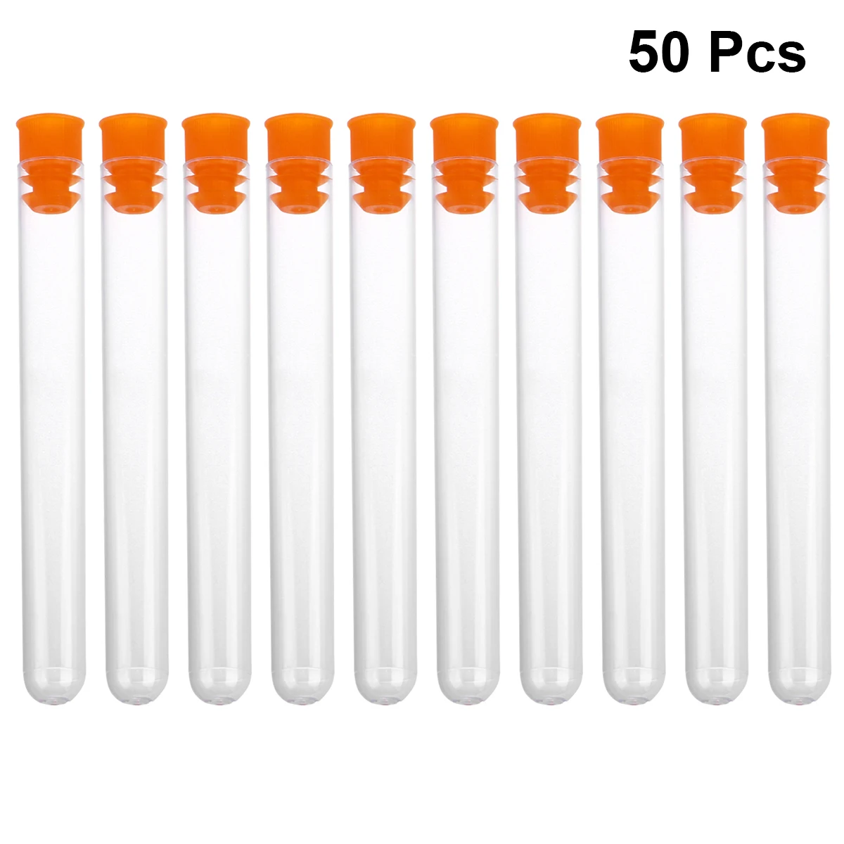 

50pcs Plastic Tubes Clear Tubes Eco Friendly Leak Proof Travel Lotion Bottle Test Tube Containers Small Bottles