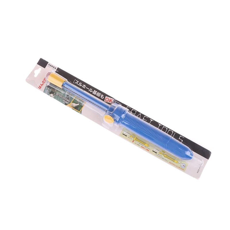 Blue Anti-Skid Desoldering Pump Super Big Powerful Plastic Electronic Welding Solder Suction Sucker Vacuum Tin