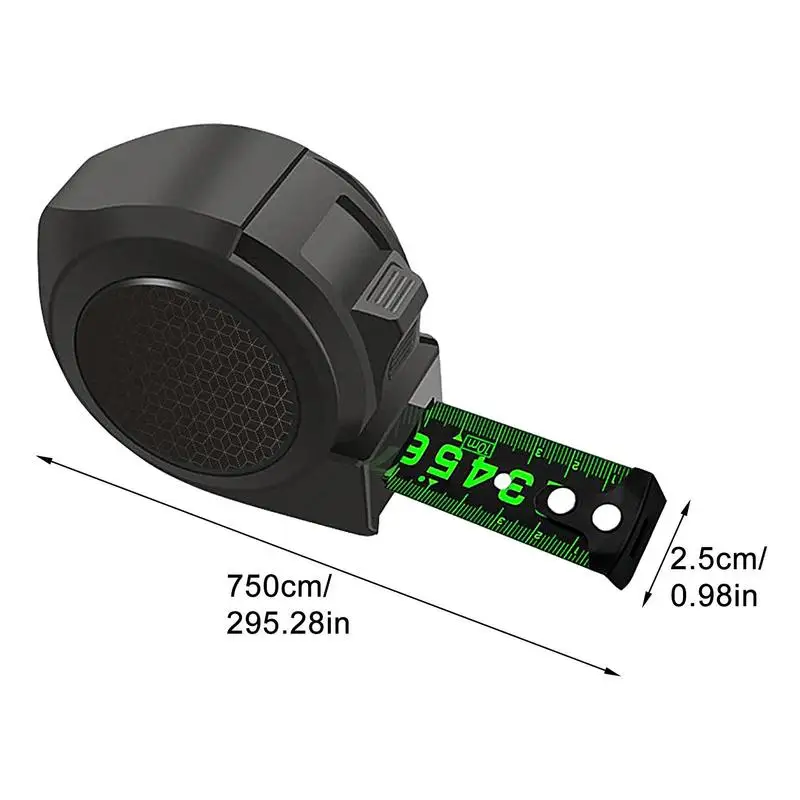 Tape Measure Fluorescent Body Sewing Measurement Ruler With Self-Lock Ergonomic Tool For Measurement Construction Flat Tape