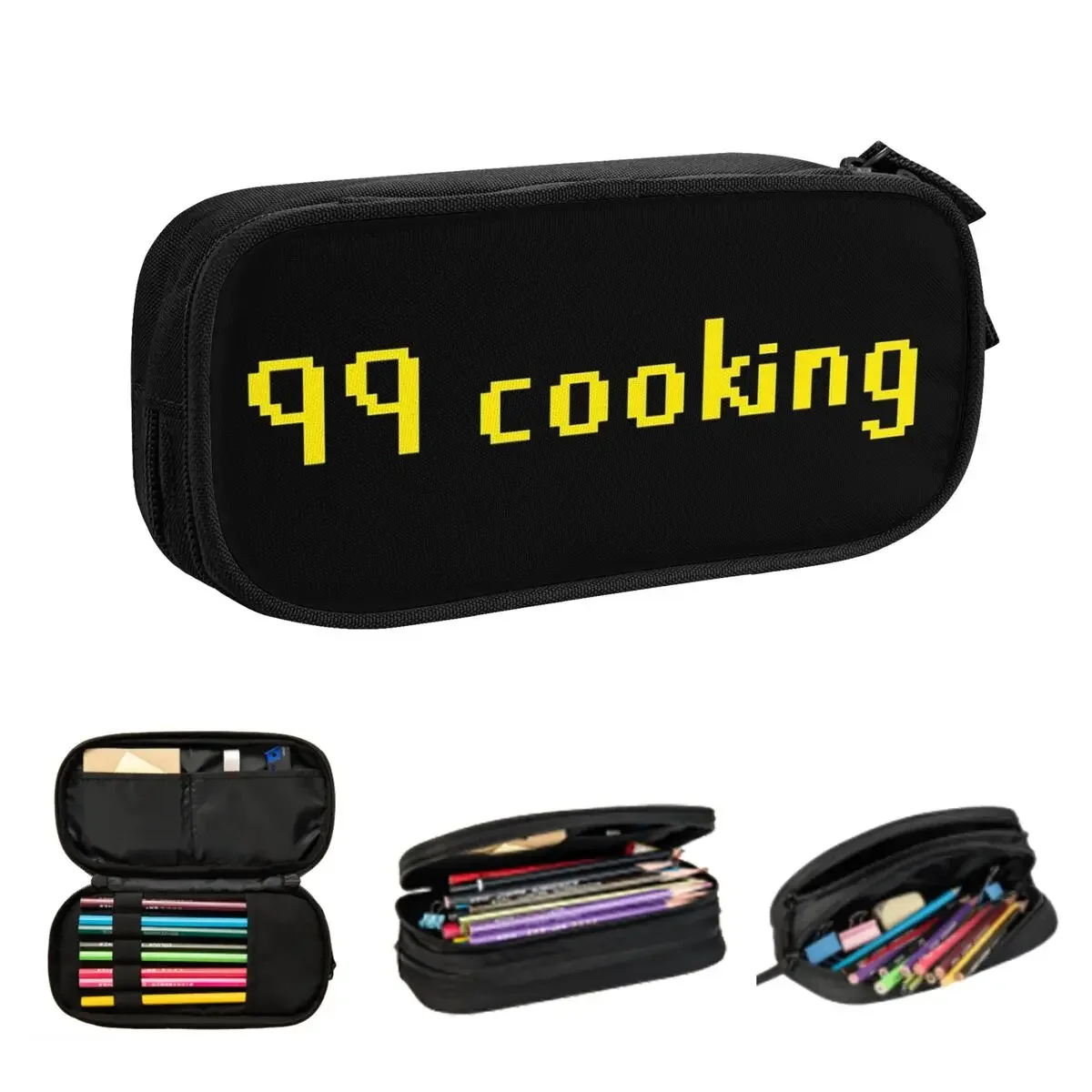 99 Cooking Runescape Pencil Cases Large Capacity Pen Bags Pen Box Pencil Pouch For Boys Girls Students Stationery School Office