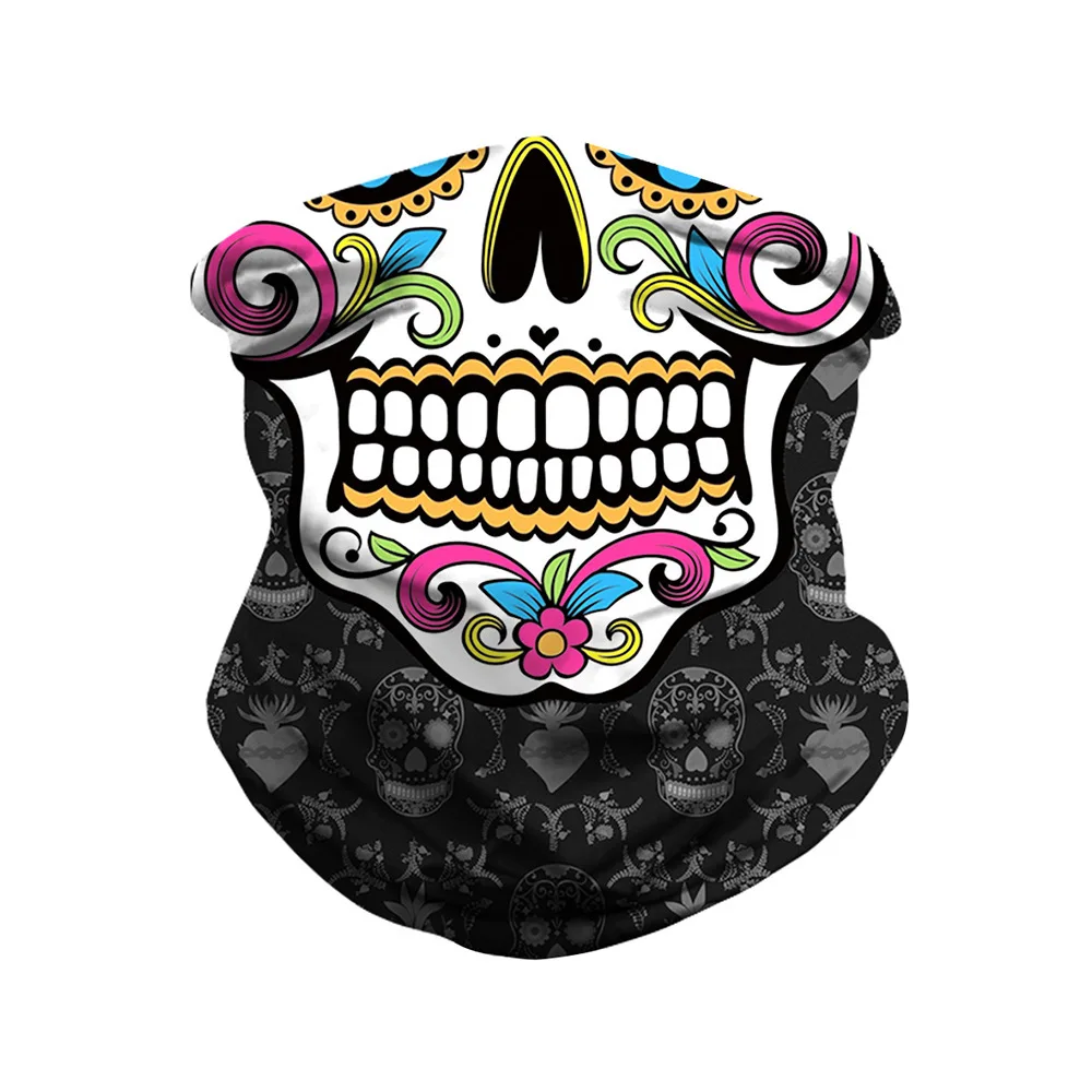 Skull Digital Printing Multi-purpose Insect MasksMagic Turban Hair Bands Sports Outdoor Wristband Capless Hot Sale