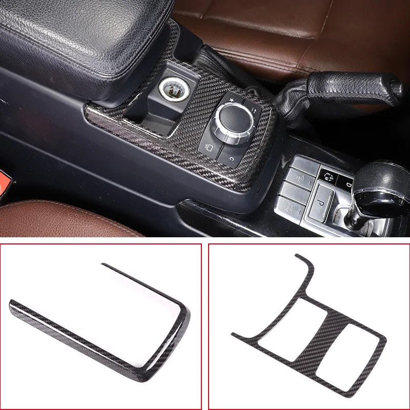 For 12-18 Mercedes-Benz G-Class mode button base cover trim strip mode button panel frame auto parts real carbon fiber LHD