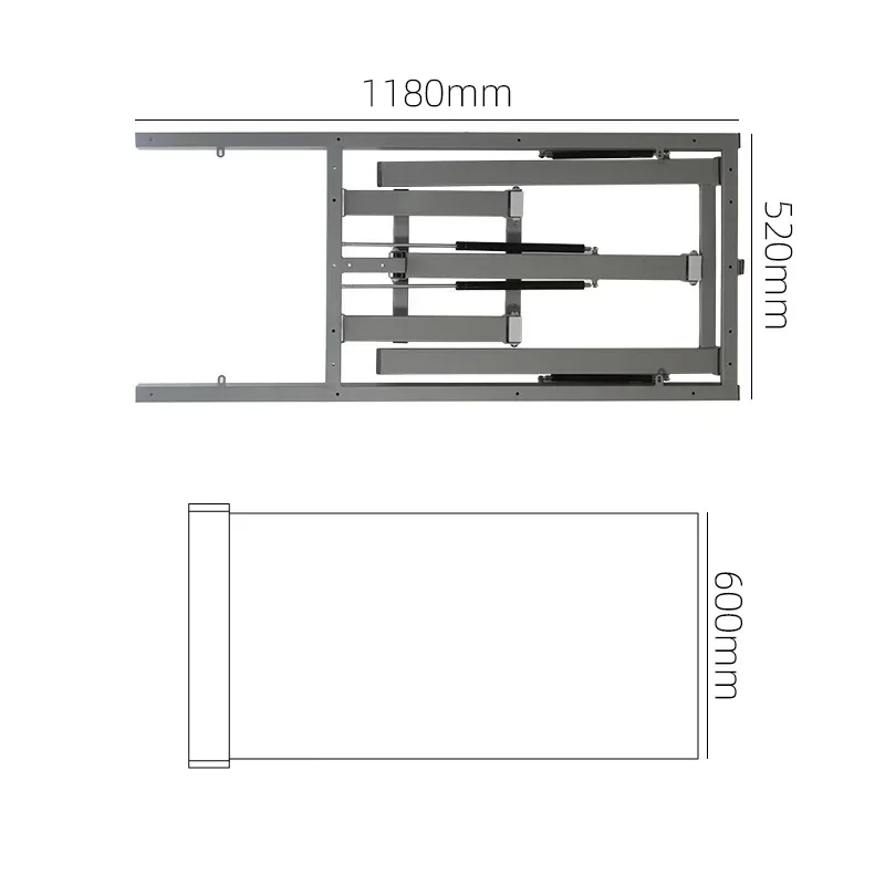 Wall Mounted Folding Dining Table & Computer Desk - usage example