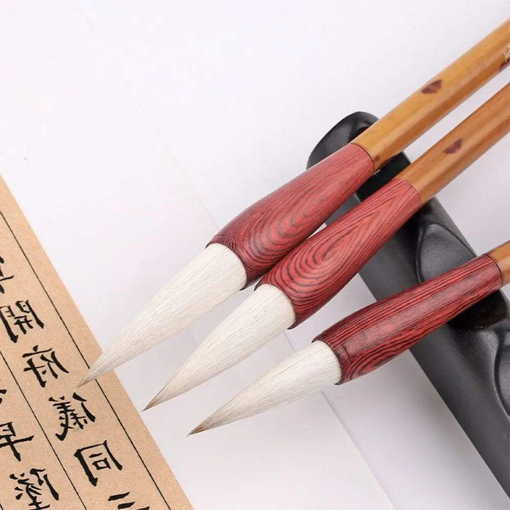 Traditional Chinese Calligraphy Brush Goat's hair Oil Watercolor Art Paint Brush Oil Painting High-end Scriptures Writing Brush