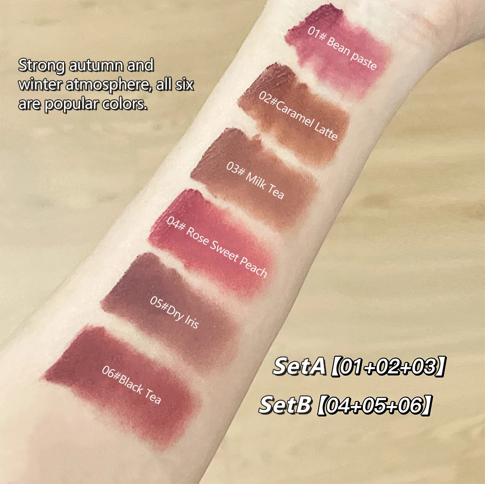 Velvet Matte Lip Gloss, impermeável, duradouro, hidratante, leve, alto pigmento, batom líquido sexy, cosméticos maquiagem, novo