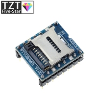 TZT WTV020 WTV020-SD WTV020SD-20SS Mini SD Card MP3 Sound Module voice module For PIC Arduino 2560 UNO R3 WTV020-SD-16P