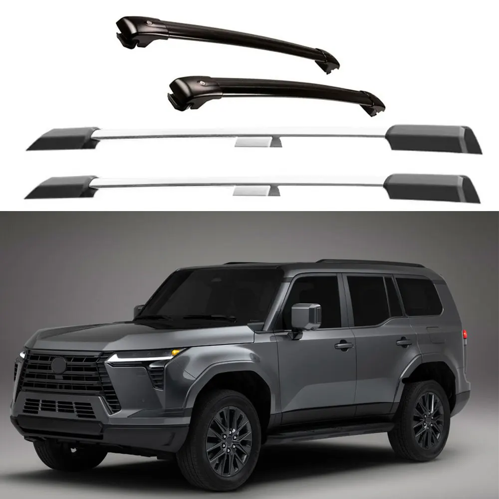 4Pcs for Lexus GX 550 Premium 2024 2025 Side Roof Rail Racks Side Cross Bar