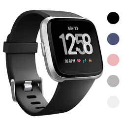 The sports strap is suitable for Fitbit Versa/versa 2/Versa SE, a soft alternative to the Fitbit Versa Lite smartwatch strap