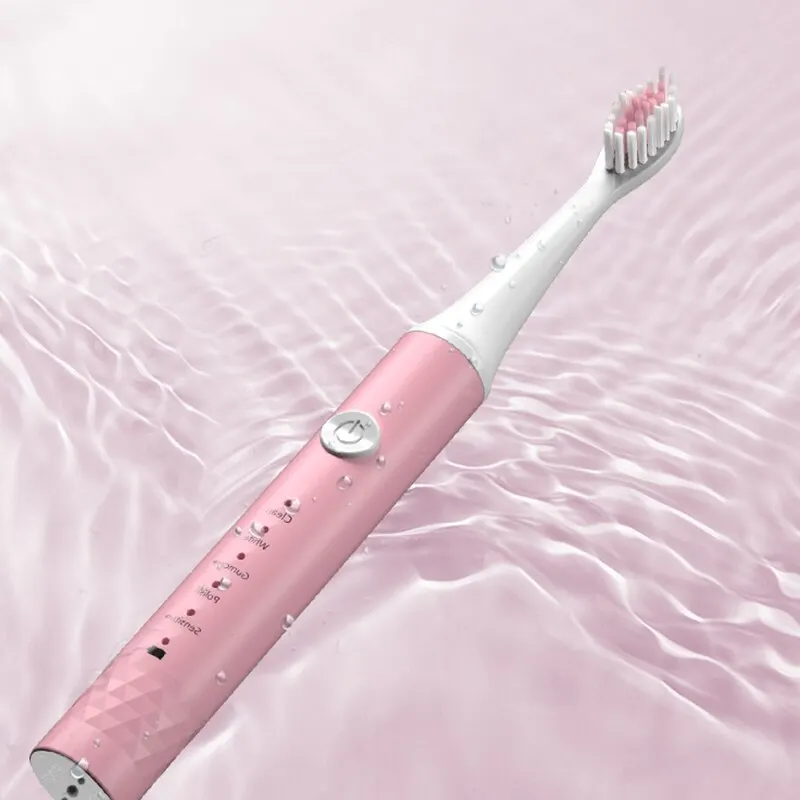 Jianpai Adult Blue Pink Sonic Electric Toothbrush Adult 5-gear Mode USB Charging IPX7 Waterproof Sonic Electric Toothbrush image 5