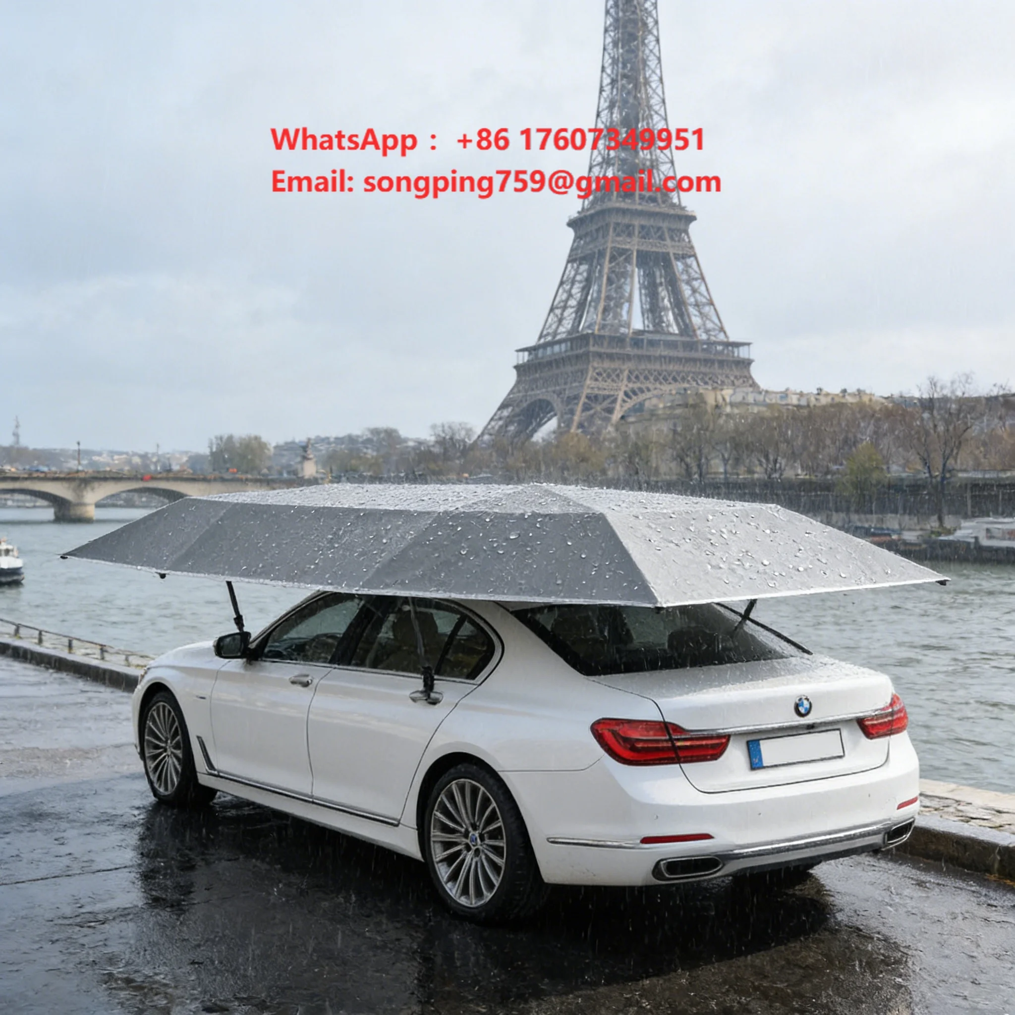 Convenient Remote Control Auto Car Umbrella Sun-Proof Fully Automatic Car Umbrella for Easy Vehicle Shading Operation