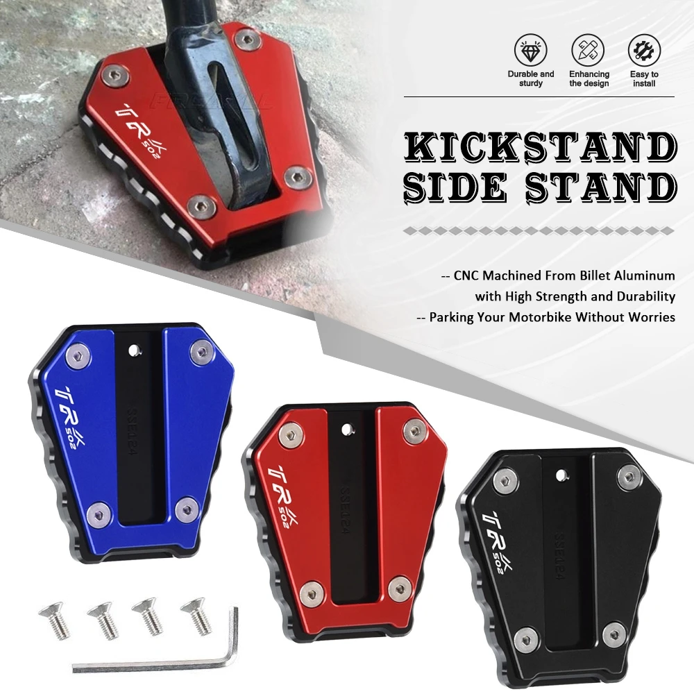 

For Benelli TRK502 2017 2018 2019 TRK502X 2017-2023 2022 Motorcycle Accessories Kickstand Side Stand Extension Enlarger Plate