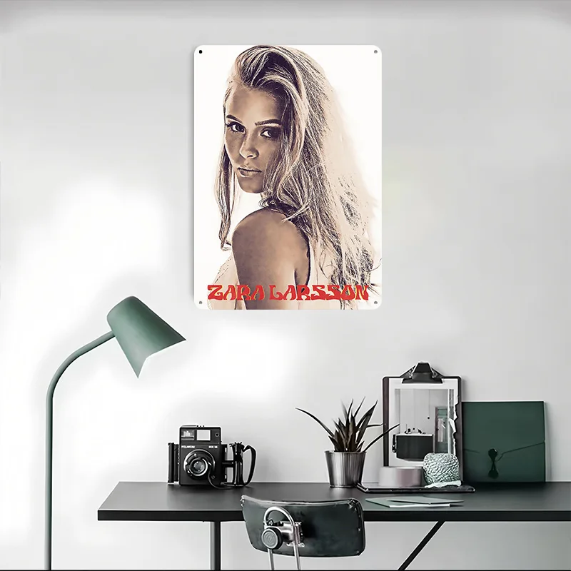 Zara Larsson Poster Customized Vintage Metal Signs Wall Art Retro Tin Plaque for Gaming Room Decoration Cozy Home Decor Items - view 4