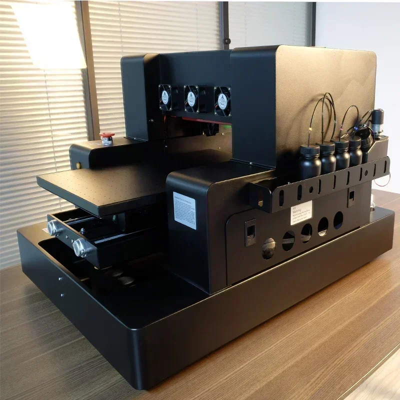 SIHAO Automatic UV Sticker Printer A3 Label Phone Case Flatbed UV Printer Varnish A3 UV Printer Sticker For Bottle Acrylic Glass