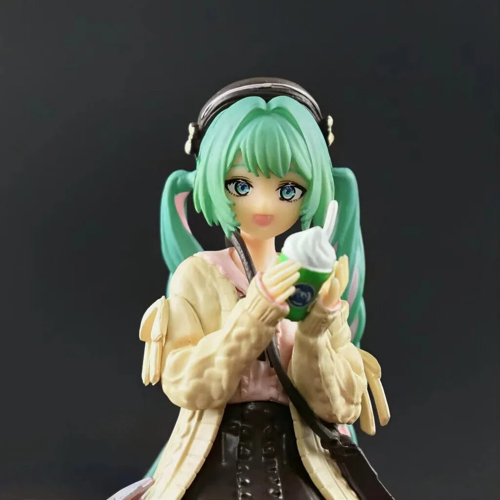 โมเดลชานม16cm, ตุ๊กตาขยับแขนขาได้ตักก๋วยเตี๋ยวอะนิเมะ Hatsune Miku