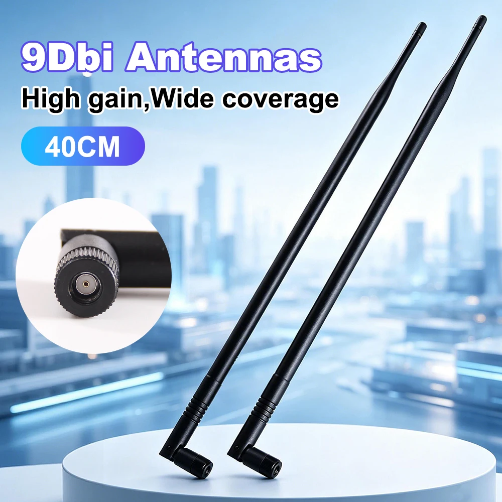 9DBi High gain Antennas Dual Band 90°Agjustment Antenna 40cm Wide coverage SMA internal hole antenna Signal Range Booster