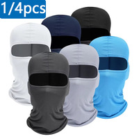1/4pc Men'S Bicycle Cap Balaclava Full Face Ski Mask Bicycle Cap Windproof, Breathable, UV Resistant Motorcycle Helmet Liner Cap