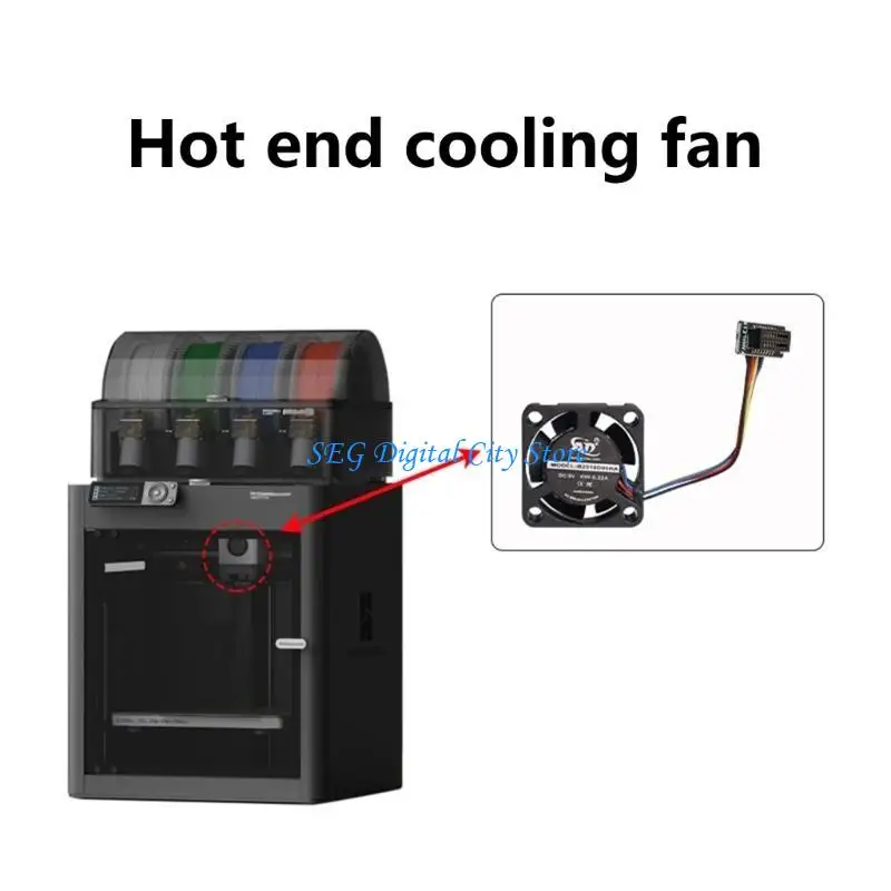 

U75B For P1/P1P/P1S 3D Printer Replacement Cooling Fan 2510 5V Brushless Fan Hotend