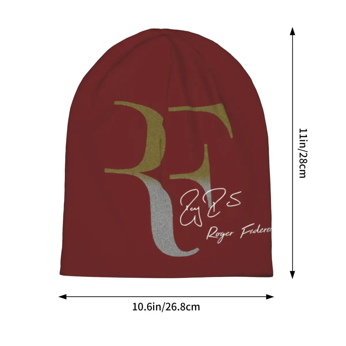 Roger Federer Warm Knitted Cap Hip Hop Bonnet Hat Autumn Winter Outdoor Beanies Hats for Men Women Adult