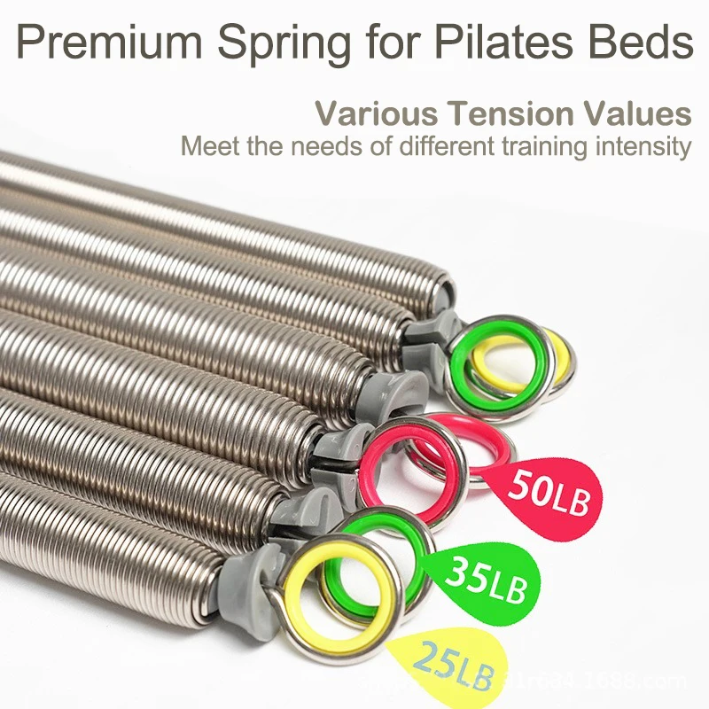 Pilates Bed Springs Piano Wire Springs Core Bed Slide Accessories Suitable for Cadillac Sturdy Chairs 25lbs 35lbs 50lbs