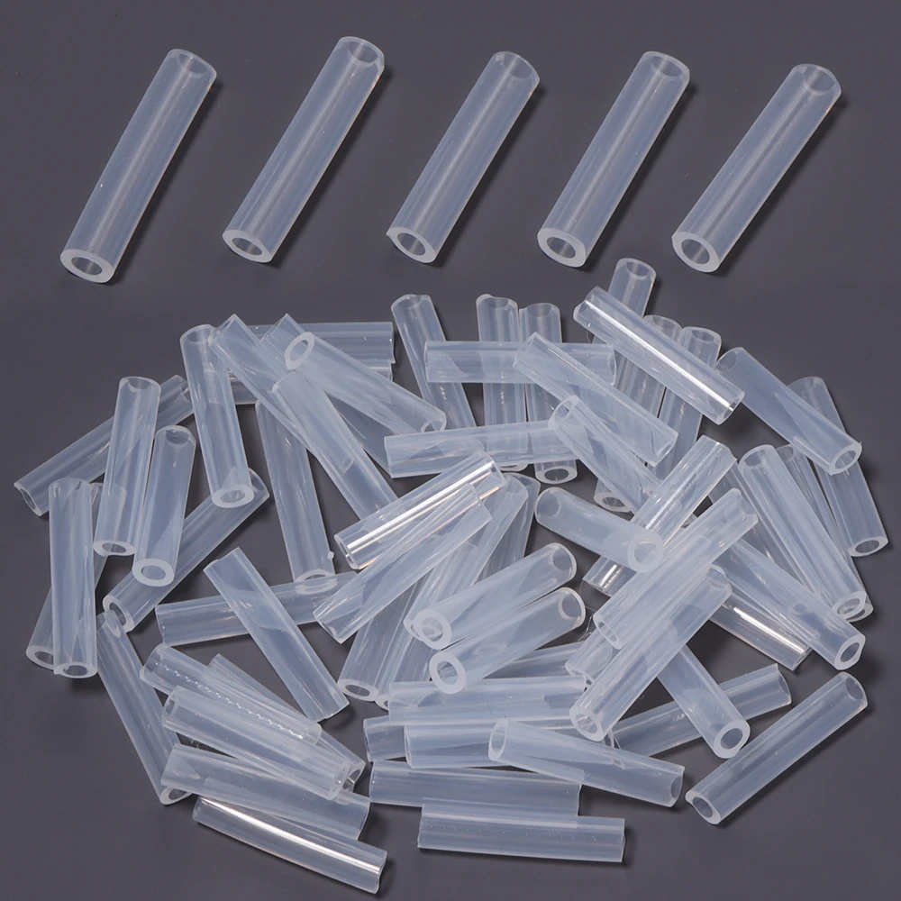10-30pcs Transparent Acrylic Bead Chain Anti-lost Cover Pendant Chain Protective Cover Prevent Bag Ornament From Falling Off