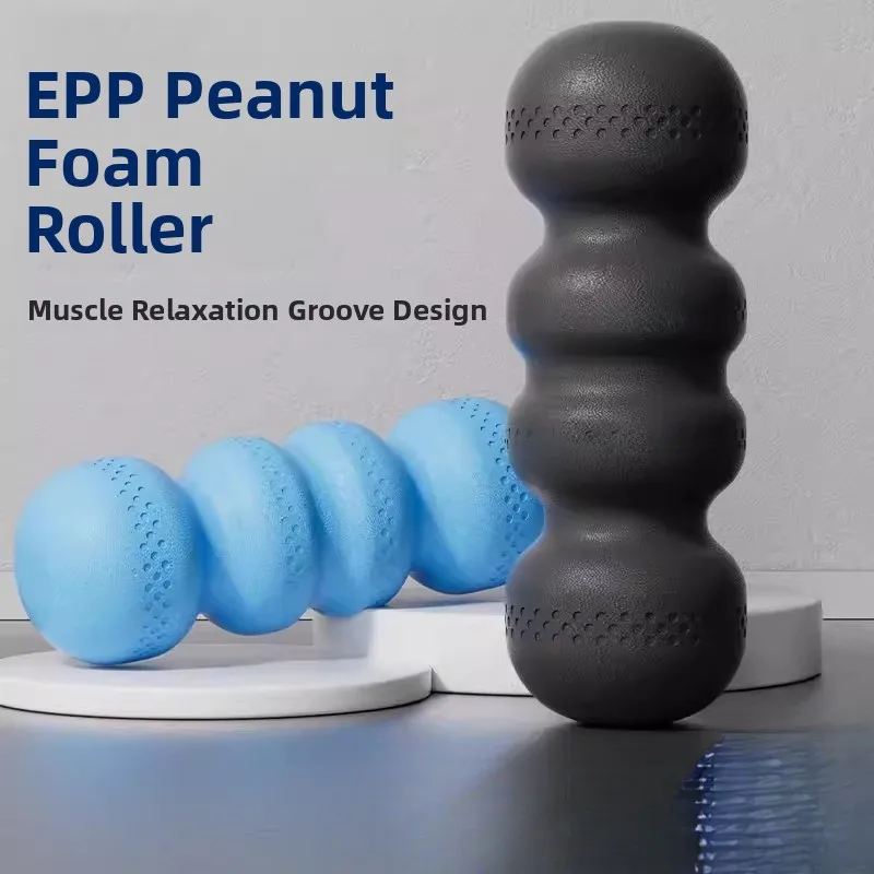 

Peanut aped Foam Roller Yoga Spine Massage Column Fitn Equipment Muscle Relaxation Long Ball Stretching Device