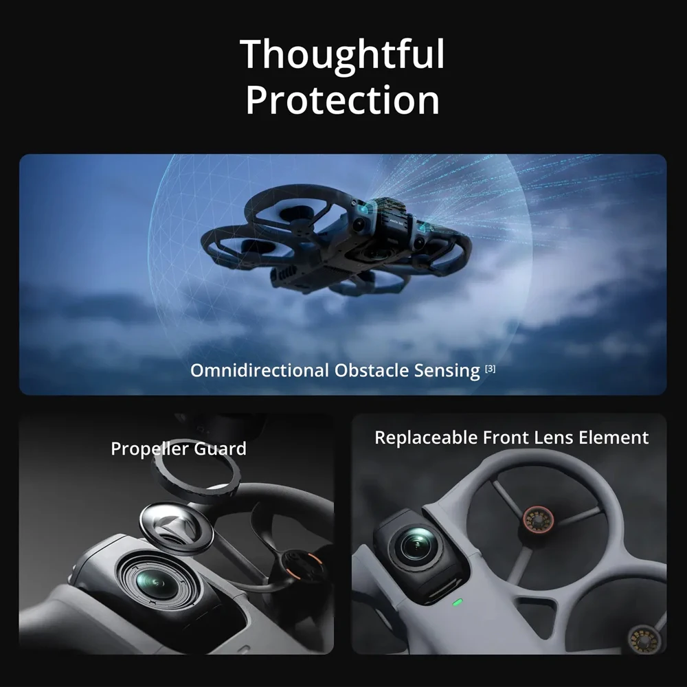 Nuevo Dron DJI Avata 360 con Sensor de 1 Pulgada, Dron Panorámico 8K HDR, Modo de Lente Única 4K, Alcance de 20 km, Transmisión Mejorada 4G FPV 6