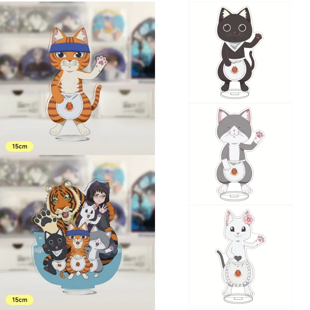 15CM Anime Ramen Akaneko Red Cat Ramen High animation High definition acrylic stand brand tabletop decoration to friends gifts