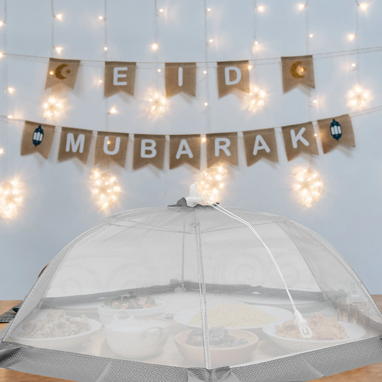 

Food Dust Cover Sturdy Foldable Mesh Food Protector Dining Table Cover Convenient Serving Tent Camping Accessories Clearance