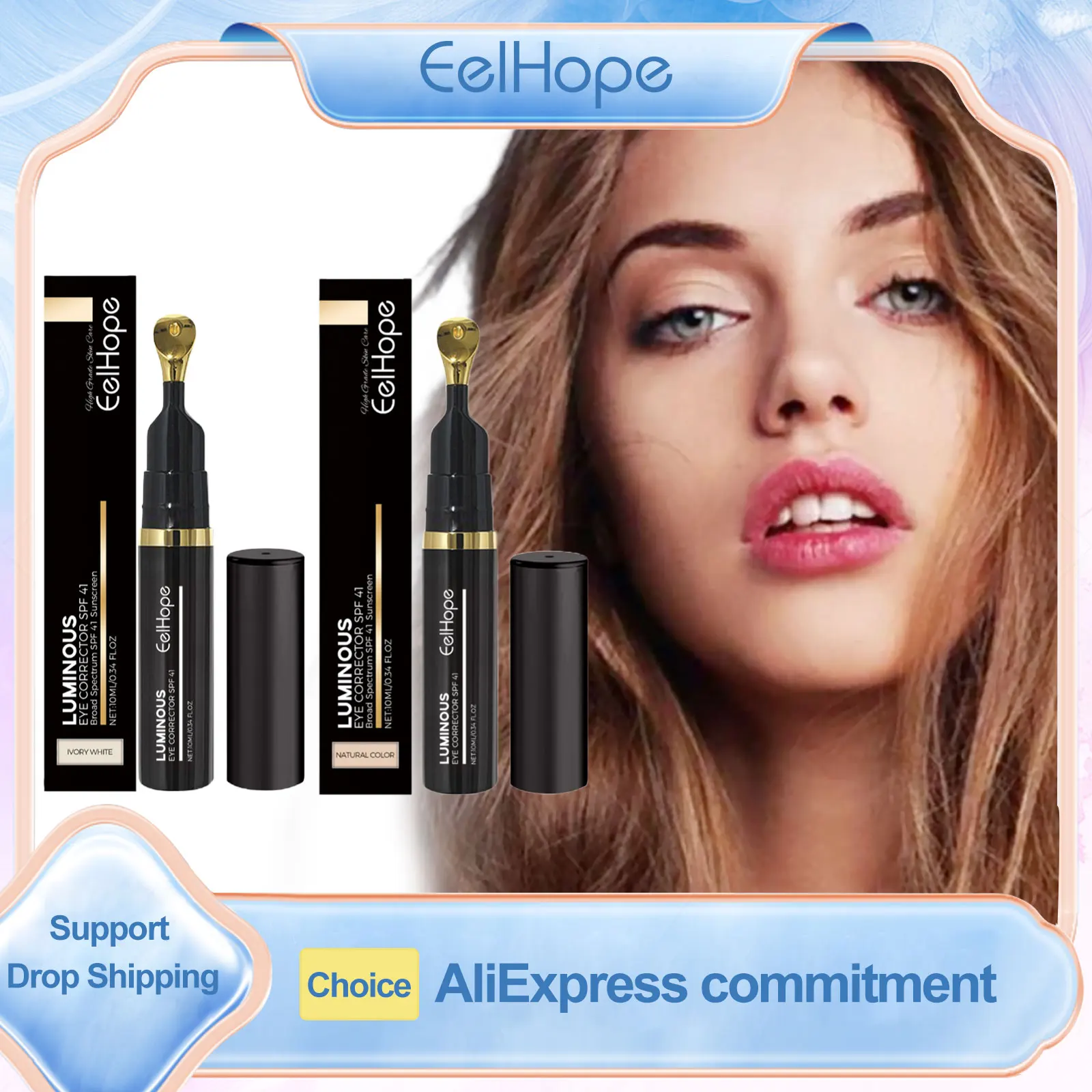 

Eelhope Under Eye Concealer Spf41 Long Lasting Moisturizing Concealer High Coverage Dark Circle Concealer Covering Eye Concealer