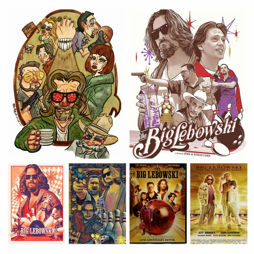 5D Classical Film Diamond Painting the Big Lebowski Mosaic Drills the Dude Poster Rhinestone Cross Stitch Kit Home Decor Craft