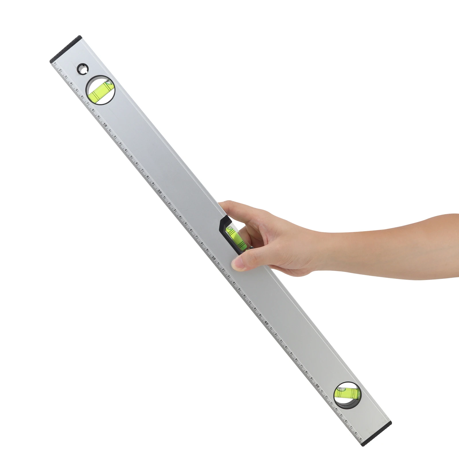 

600mm Magnetic Aluminum Alloy Level Ruler for Building Decoration Measurement with 45 Degree,90 Degree,180 Degree Bubble Design