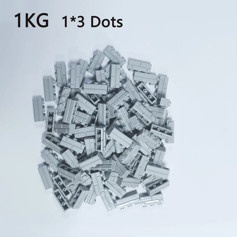 Blocs de construction MOC en briques rayées, 1KG, jouets, château de palais, figurines créatives, ville militaire, mur de maison, pièces de bricolage, jouets pour enfants