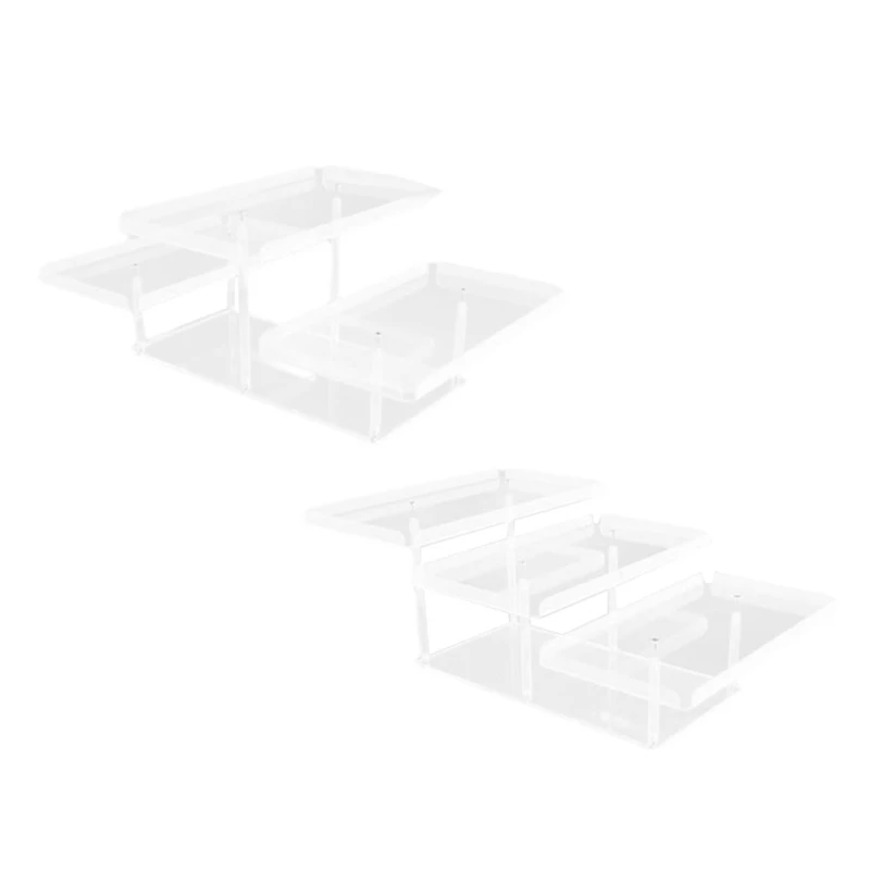 3 Tier Acrylic Display Riser Shelf Display Stand,Dessert Cupcakes Stand Makeup Perfume Holder