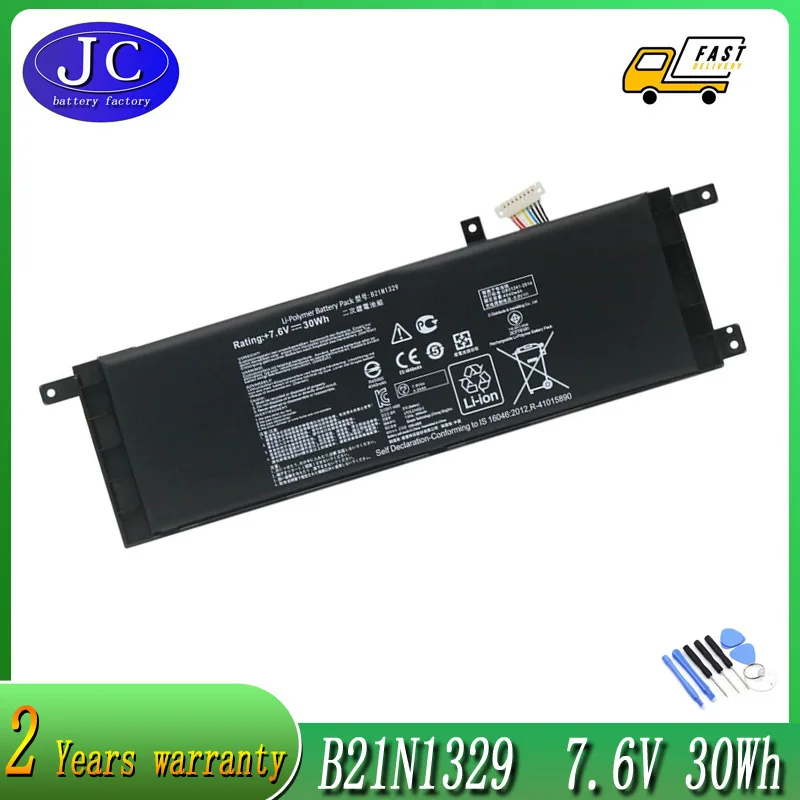 JCLJF B21N1329 Laptop Battery for ASUS D553M F453 F453MA F553M P553 P553MA X453 X453MA X553 X553M X553B X553MA X403M X503M