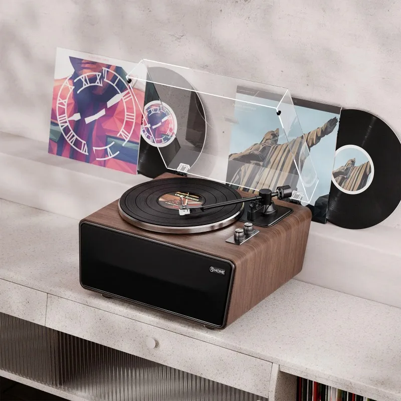 All in One Vinyl Record Player, Bluetooth Turntable, 4 Speakers Phono Preamp,AT-3600L,2 Speed,33/45RPM,USB PC Recording